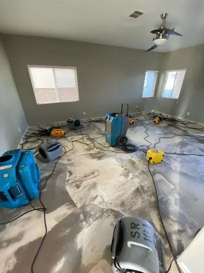 AC overflow ceiling dried in Menifee Lakes
